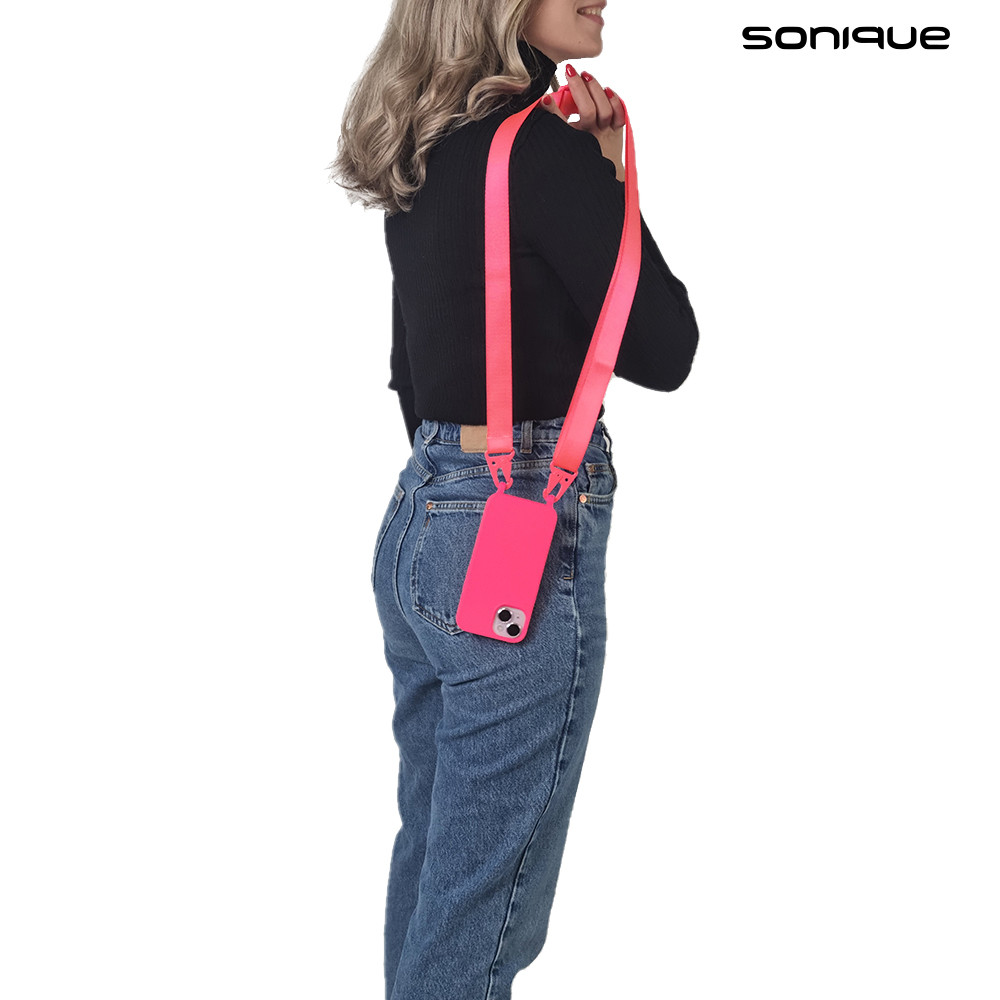 Θήκη Σιλικόνης με Strap CarryHang Sonique Xiaomi Poco X6 Pro 5G Φουξ - Sonique - Φουξ - Poco X6 Pro 5G - Θήκες Πλάτης
