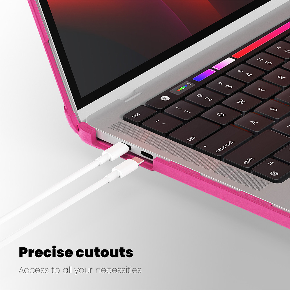 Θήκη για MacBook Sonique Icy με Βάση Στήριξης Apple MacBook Pro 13'' 2018/2020/2022 Ροζ 