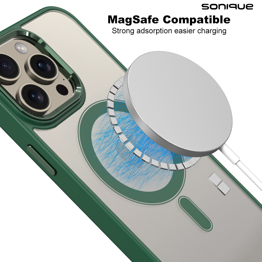 Θήκη Magnetic MagMetal Sonique Apple iPhone 12 Pro Max Πράσινο - Sonique - Πράσινο - iPhone 12 Pro Max - Θήκες Πλάτης