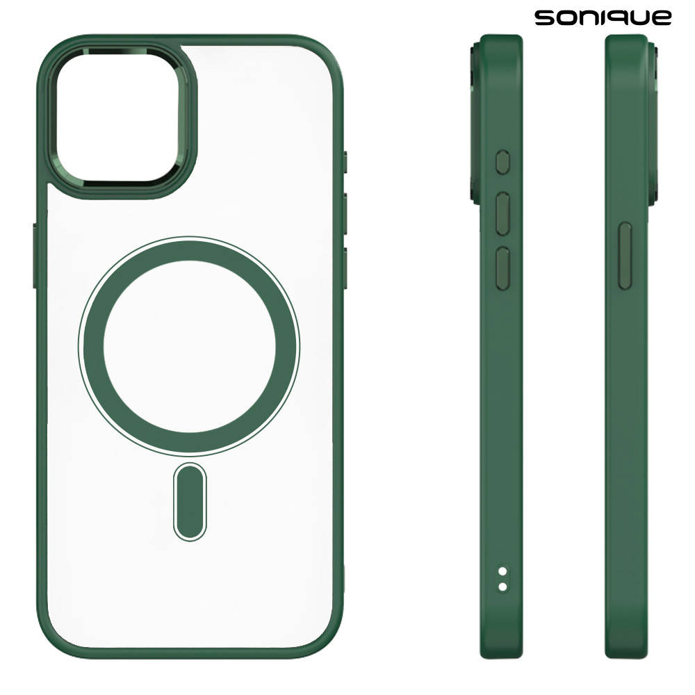 Θήκη Magnetic MagMetal Sonique Apple iPhone 12 / iPhone 12 Pro Πράσινο - Sonique - Πράσινο - iPhone 12, iPhone 12 Pro - Θήκες Πλάτης