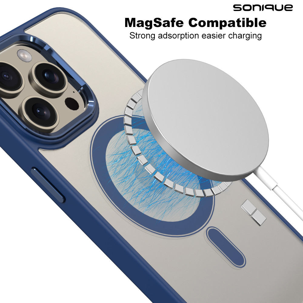 Θήκη Magnetic MagMetal Sonique Apple iPhone 13 Pro Max Μπλέ - Sonique - Μπλέ - iPhone 13 Pro Max - Θήκες Πλάτης