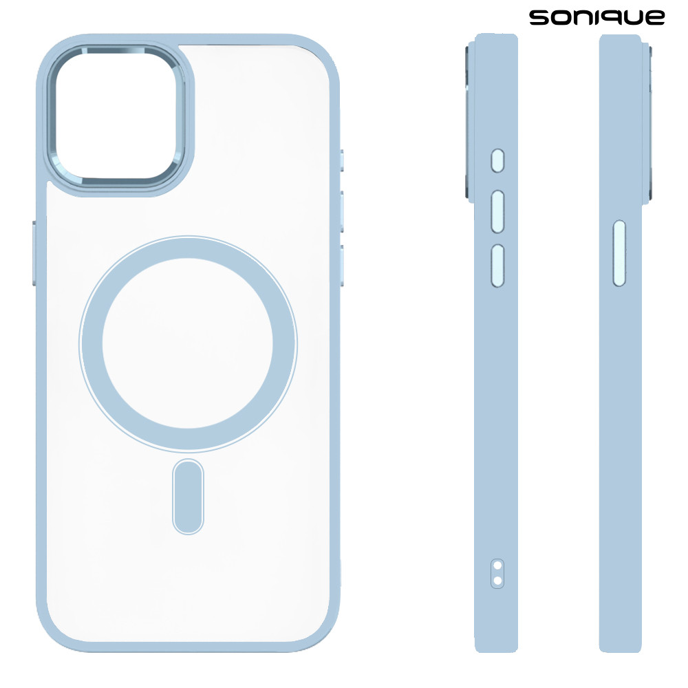 Θήκη Magnetic MagMetal Sonique Apple iPhone 15 Γαλάζιο - Sonique - Γαλάζιο - iPhone 15 - Θήκες Πλάτης