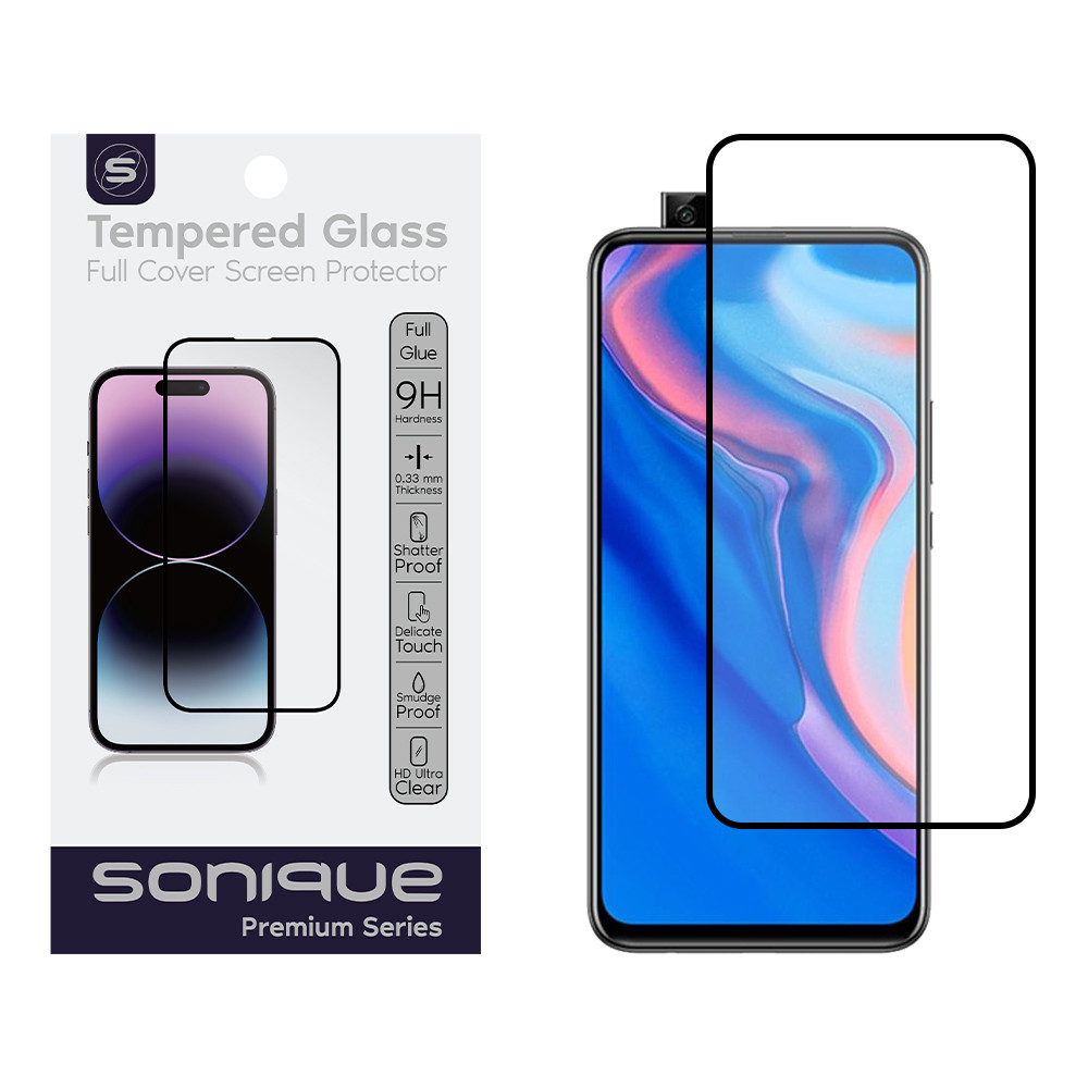Hardy Glass Sonique Premium Series HD Full Cover 9H Huawei P Smart Z / Honor 9X / P Smart Pro 2019 Μαύρο - Sonique - Μαύρο - Honor 9X, P Smart Pro 2019, P Smart Z