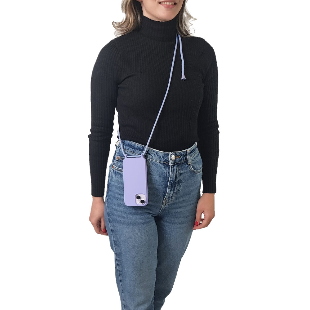 Θήκη Σιλικόνης με Κορδόνι CarryHang Sonique Xiaomi Xiaomi 14 Ultra Λιλά