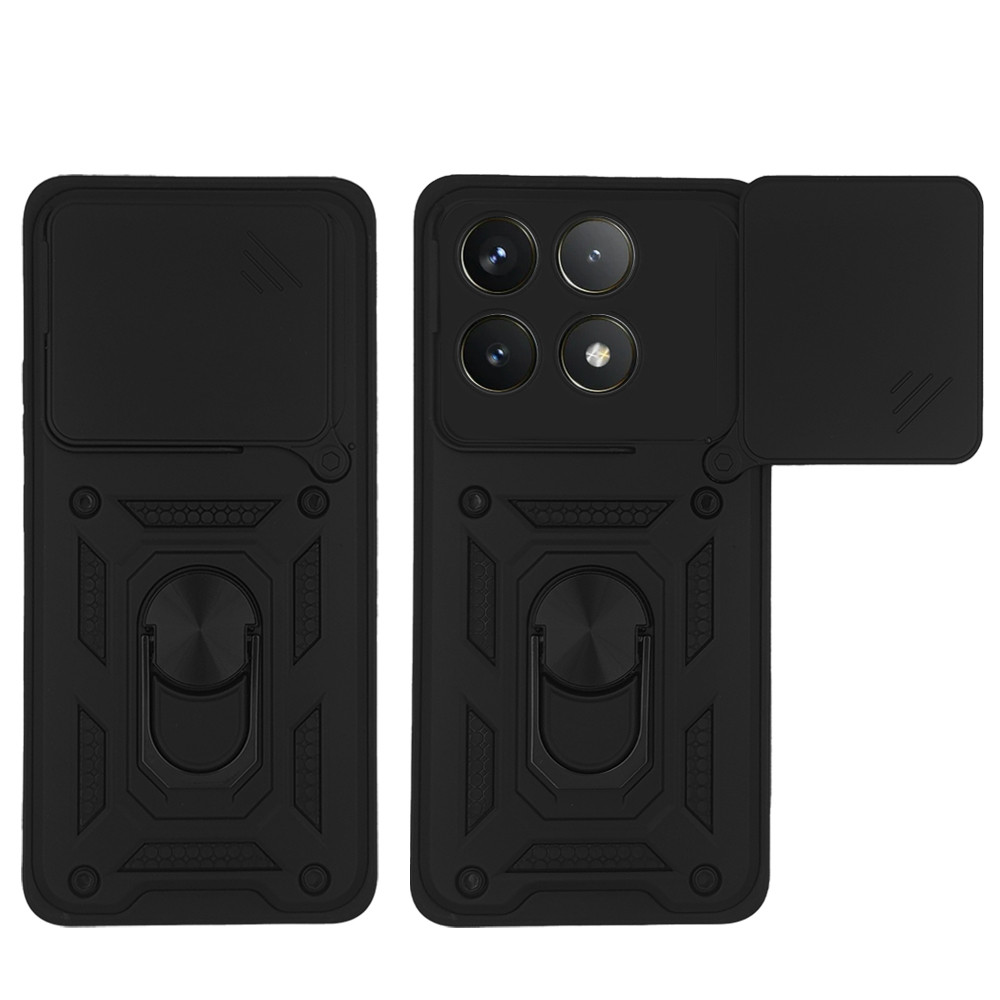Θήκη Ring Armor CamPro Sonique για Xiaomi Poco F6 Pro 5G Μαύρο