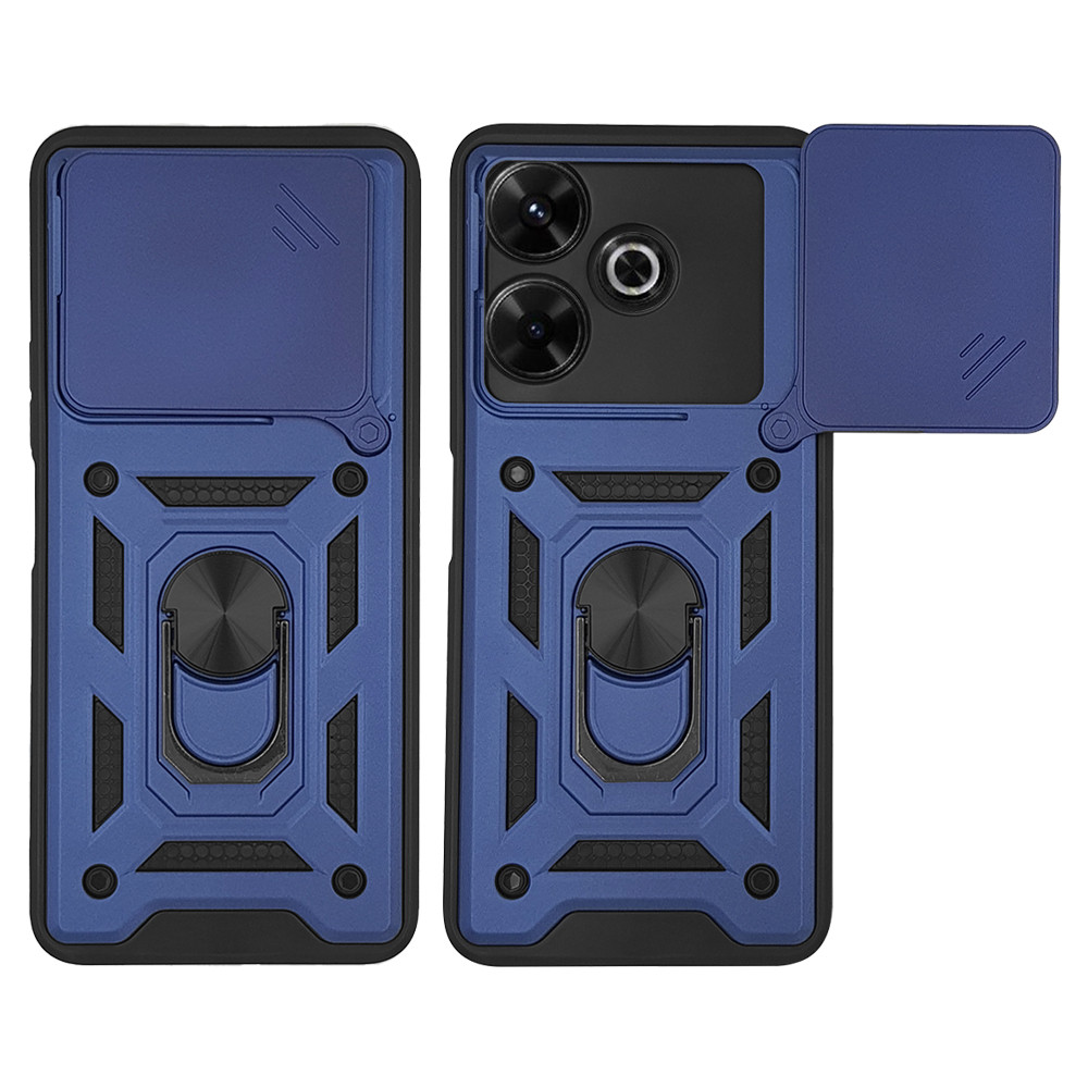 Θήκη Ring Armor CamPro Sonique για Xiaomi Redmi 13 4G / Poco M6 4G Μπλέ