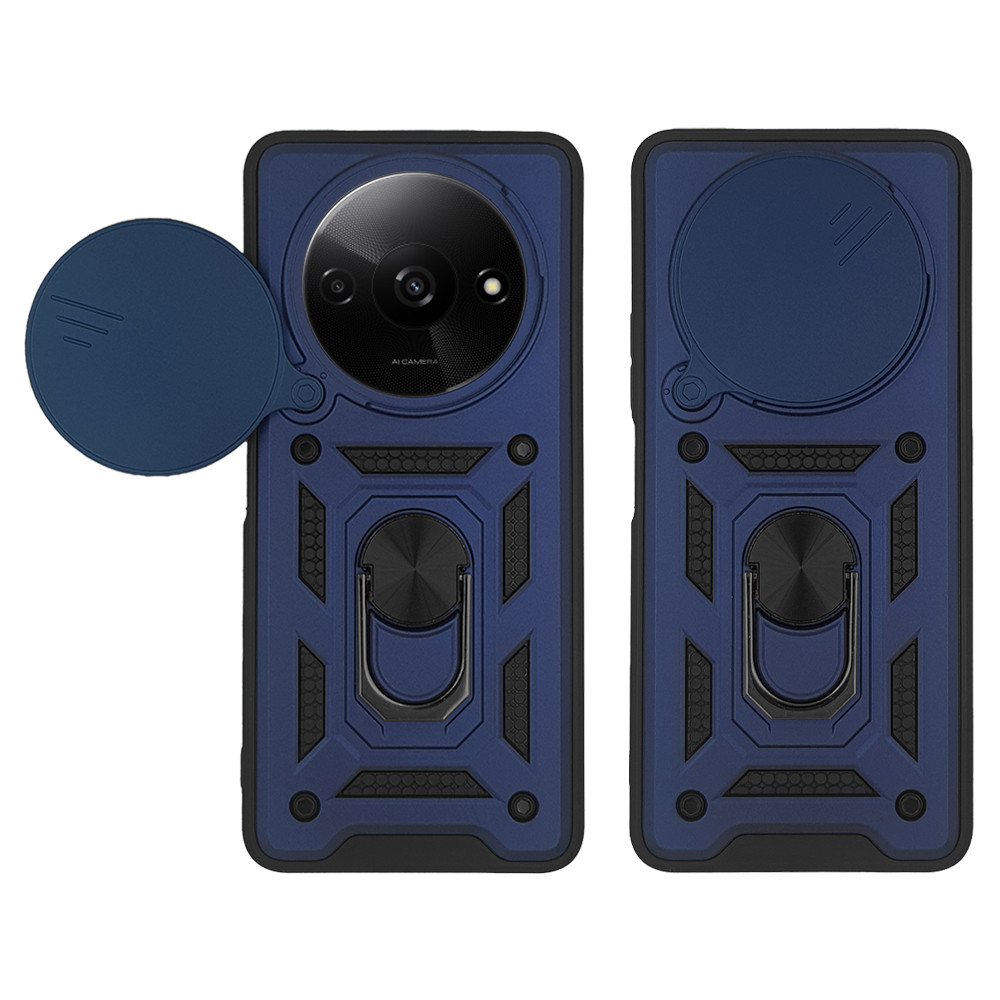 Θήκη Ring Armor CamPro Sonique για Xiaomi Redmi A3 / Redmi A3x Μπλέ