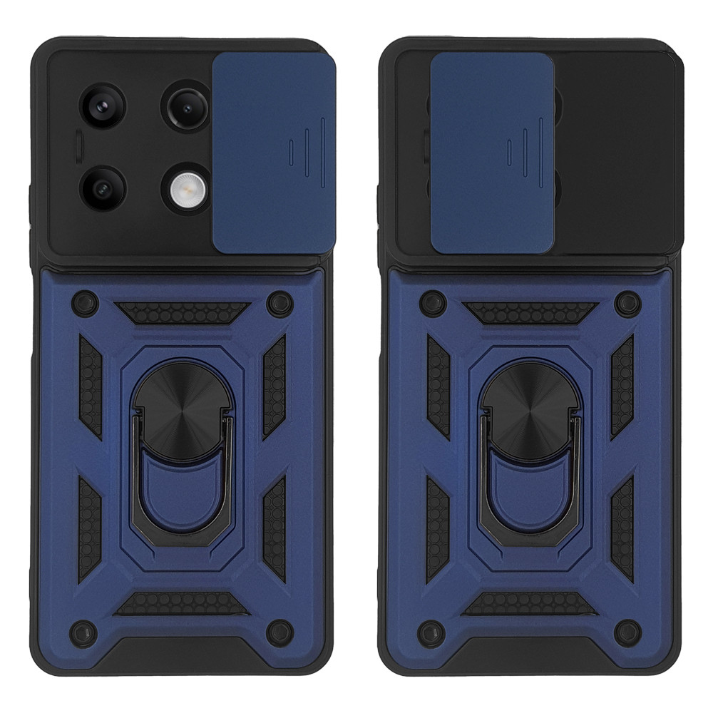 Θήκη Ring Armor CamPro Sonique για Xiaomi Redmi Note 13 5G Μπλέ