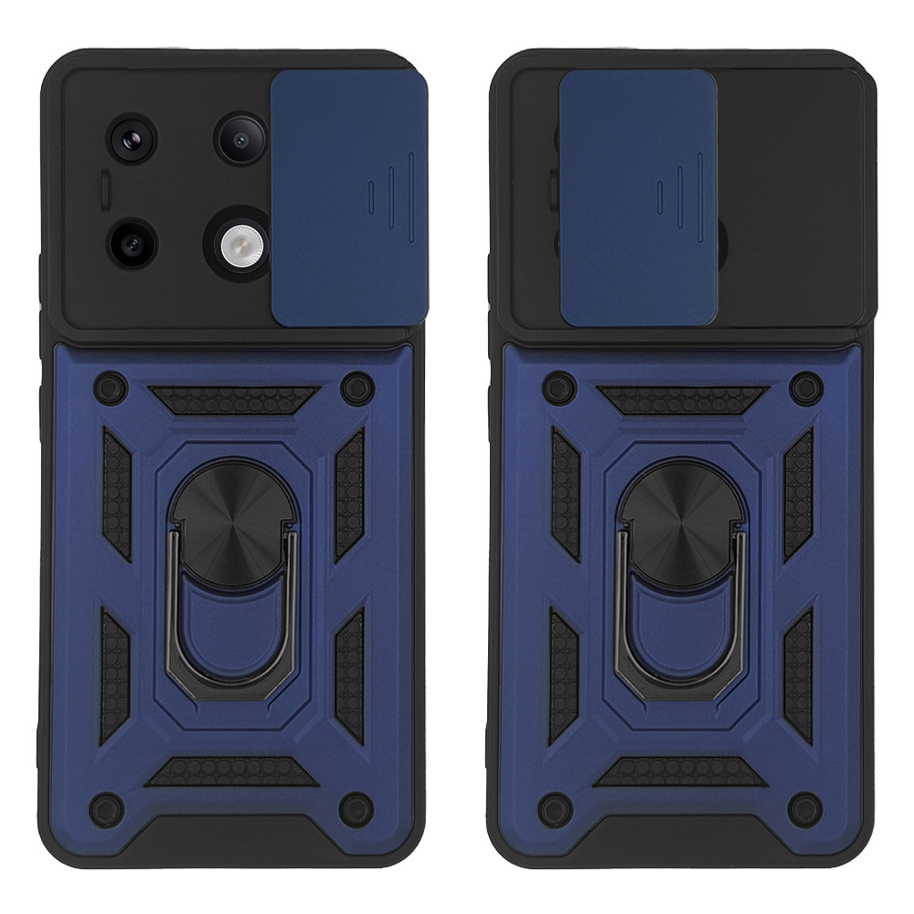 Θήκη Ring Armor CamPro Sonique για Xiaomi Redmi Note 13 Pro 5G / Poco X6 5G Μπλέ