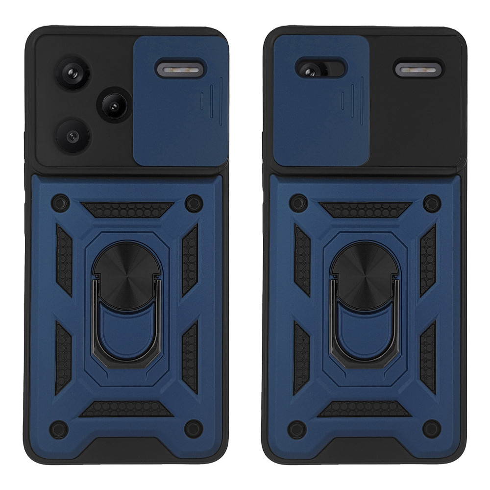 Θήκη Ring Armor CamPro Sonique για Xiaomi Redmi Note 13 Pro Plus 5G Μπλέ