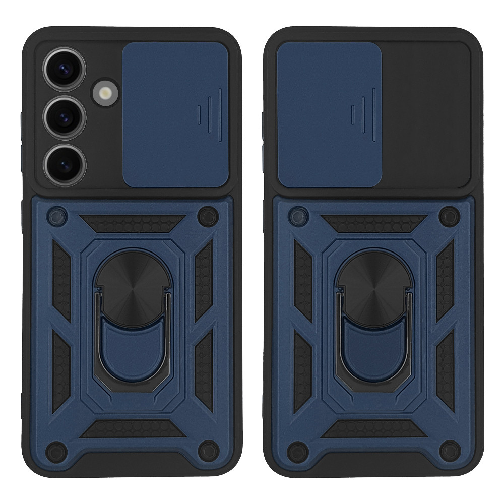 Θήκη Ring Armor CamPro Sonique για Samsung Galaxy S24 Μπλέ