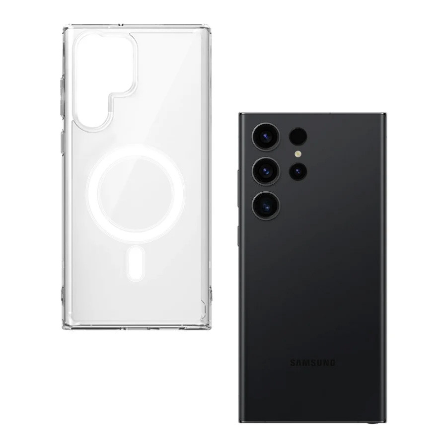 Θήκη Magnetic MagCase Sonique Samsung Galaxy S24 Ultra Διάφανο