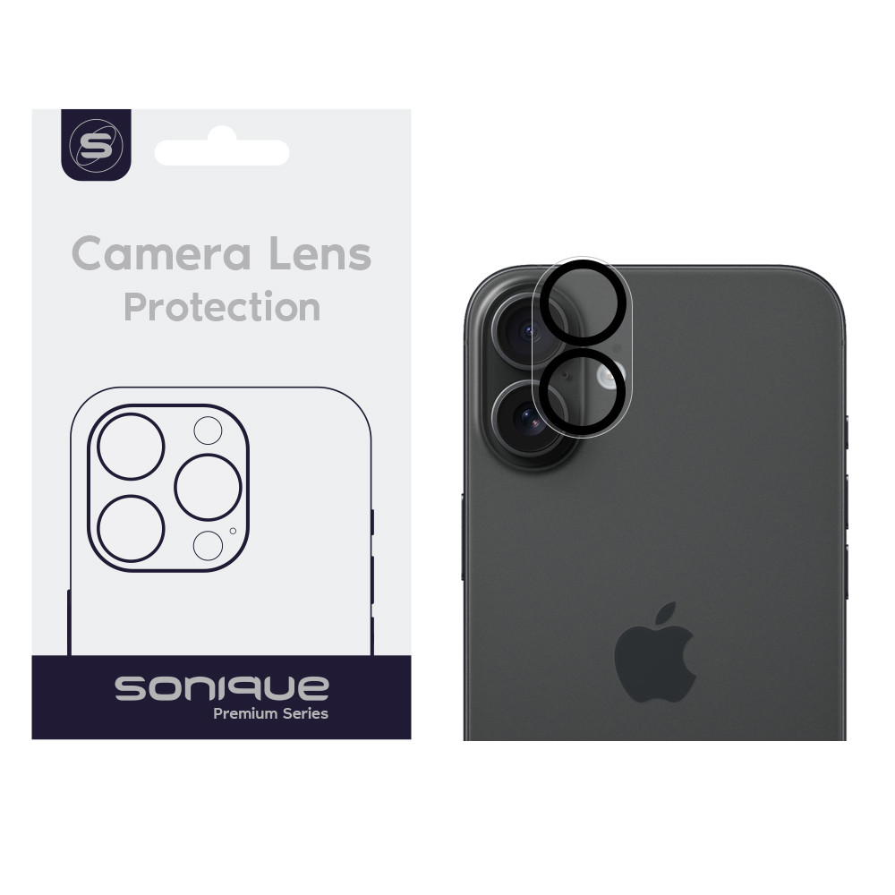 Camera Protection Sonique Lens Full Cover Apple iPhone 16 / iPhone 16 Plus Black