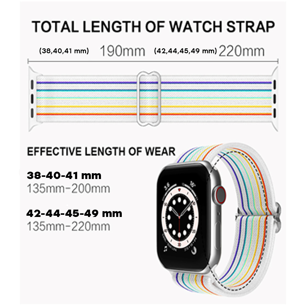 Λουράκι Elastic Nylon Loop Sport Band Sonique για Apple Watch (42/44/45/49MM) Μπορντώ