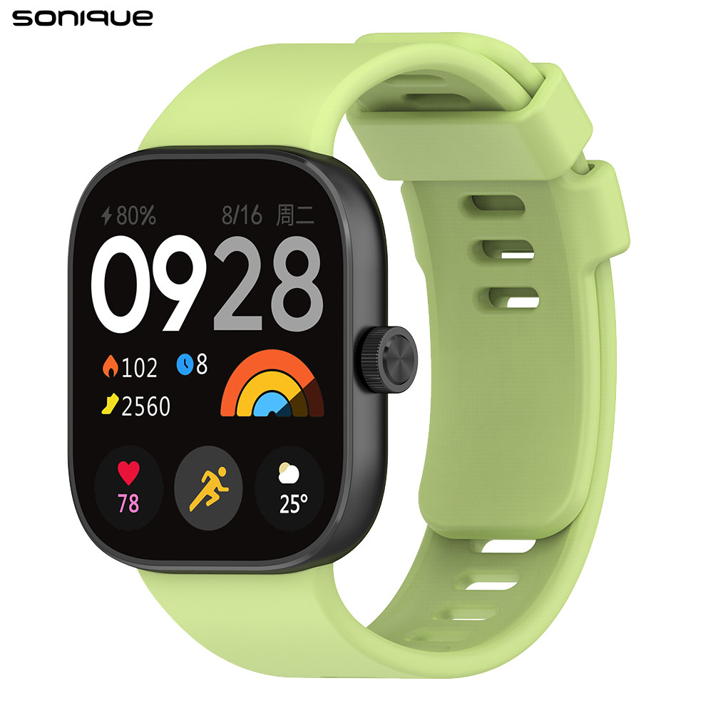 Λουράκι Σιλικόνης Sonique Color για Xiaomi Redmi Watch 4 Λαχανί