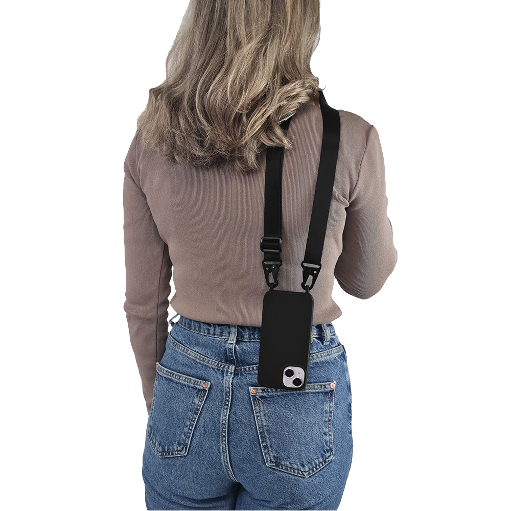 Θήκη Σιλικόνης με Strap CarryHang Sonique Xiaomi Redmi 13 4G / Poco M6 4G Μαύρο