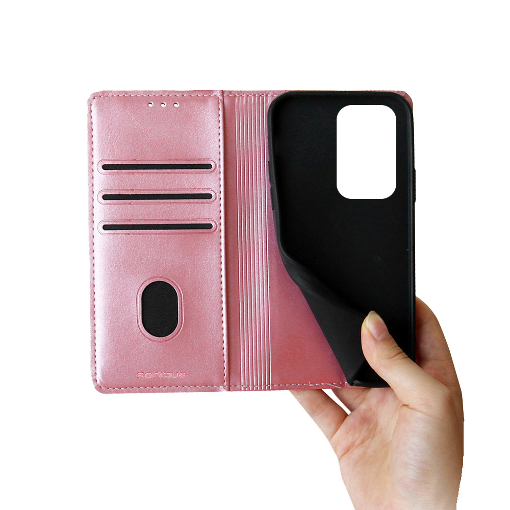 Θήκη Πορτοφόλι Vintage Magnet Wallet Sonique Honor 200 Lite 5G Ροζ Χρυσό