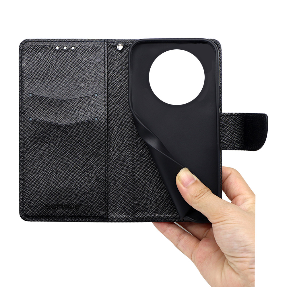 Θήκη Πορτοφόλι Sonique Trend Wallet Honor Magic6 Lite 5G Μαύρο