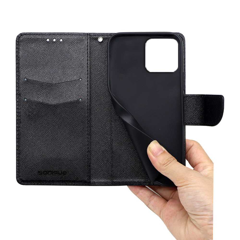 Θήκη Πορτοφόλι Sonique Trend Wallet Honor X8b Μαύρο
