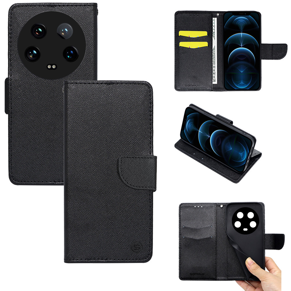 Θήκη Πορτοφόλι Sonique Trend Wallet Xiaomi 14 Ultra Μαύρο