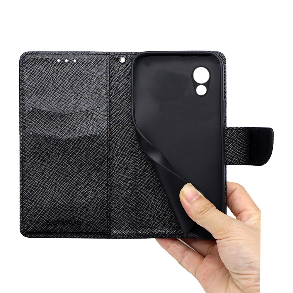 Θήκη Πορτοφόλι Sonique Trend Wallet TCL 501 4G Μαύρο