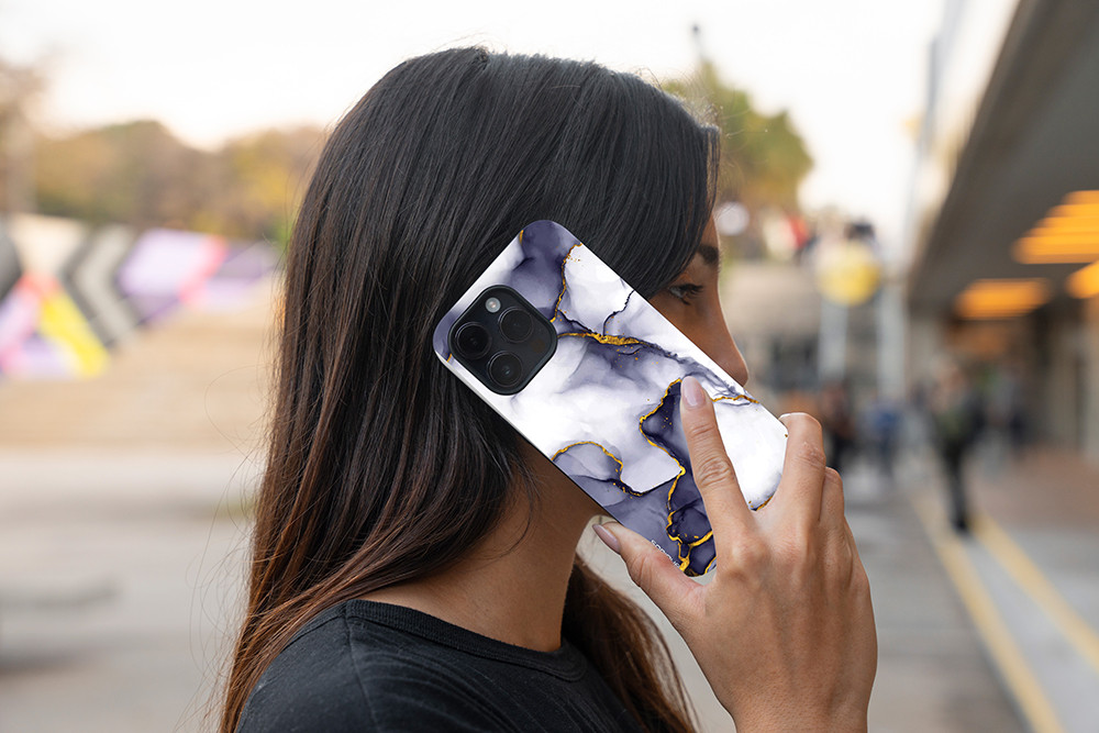 Θήκη Sonique Marble για Apple iPhone 12 Pro Max Μωβ Γκρι