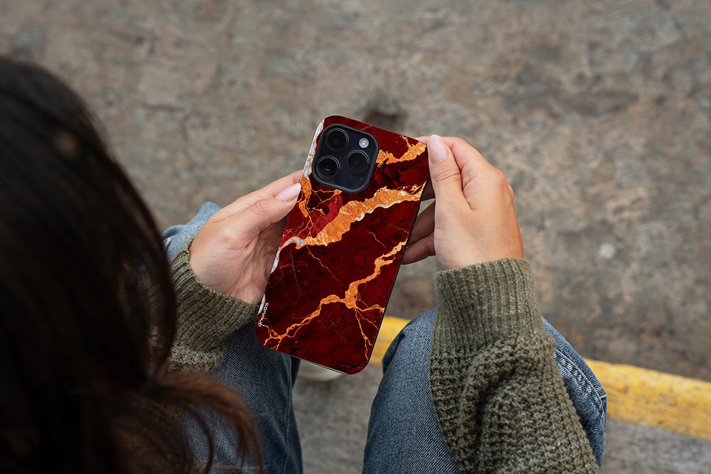 Θήκη Sonique Marble για Apple iPhone 14 Plus Κόκκινο