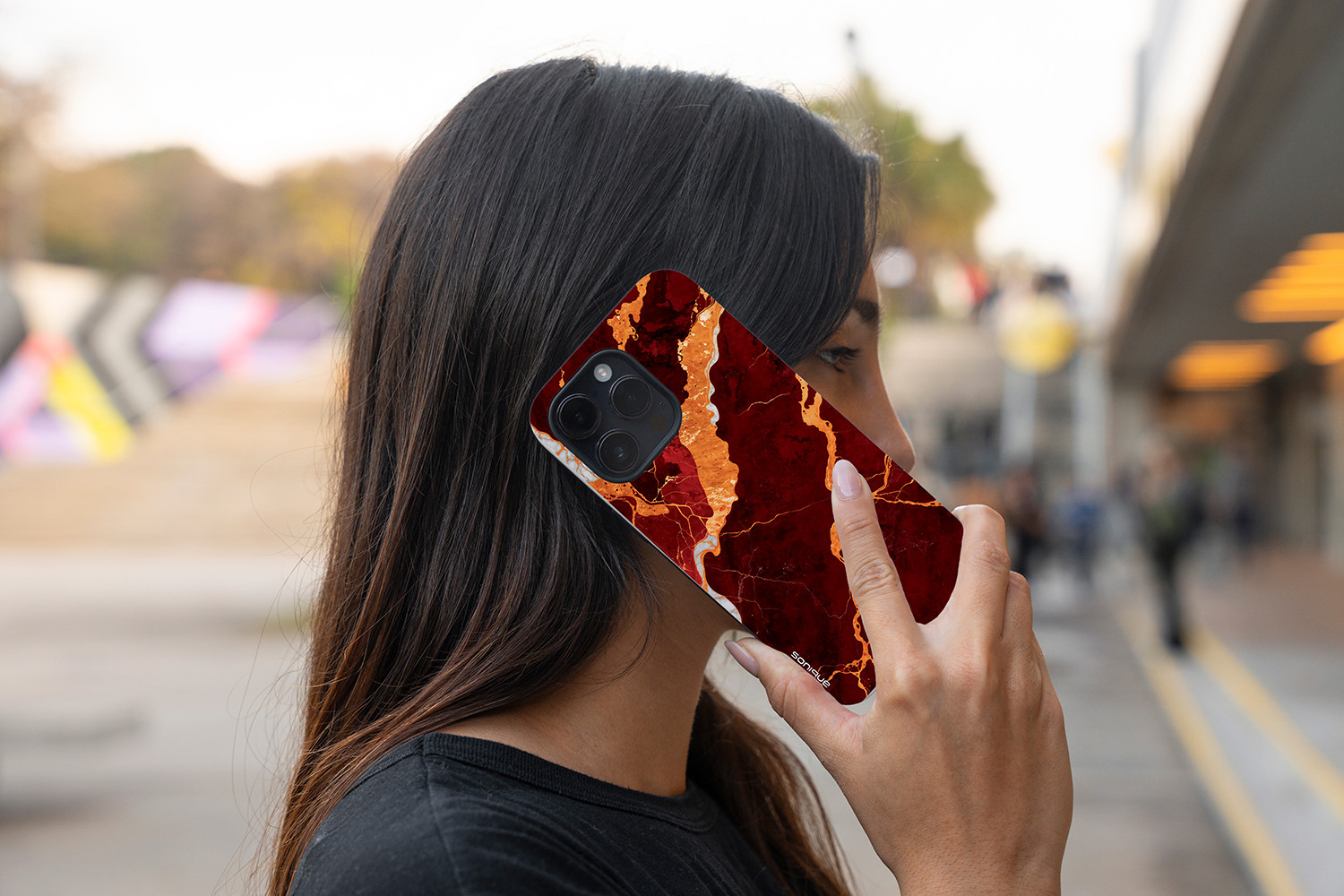 Θήκη Sonique Marble Serries για Samsung Galaxy A14 4G / Galaxy A14 5G Κόκκινο
