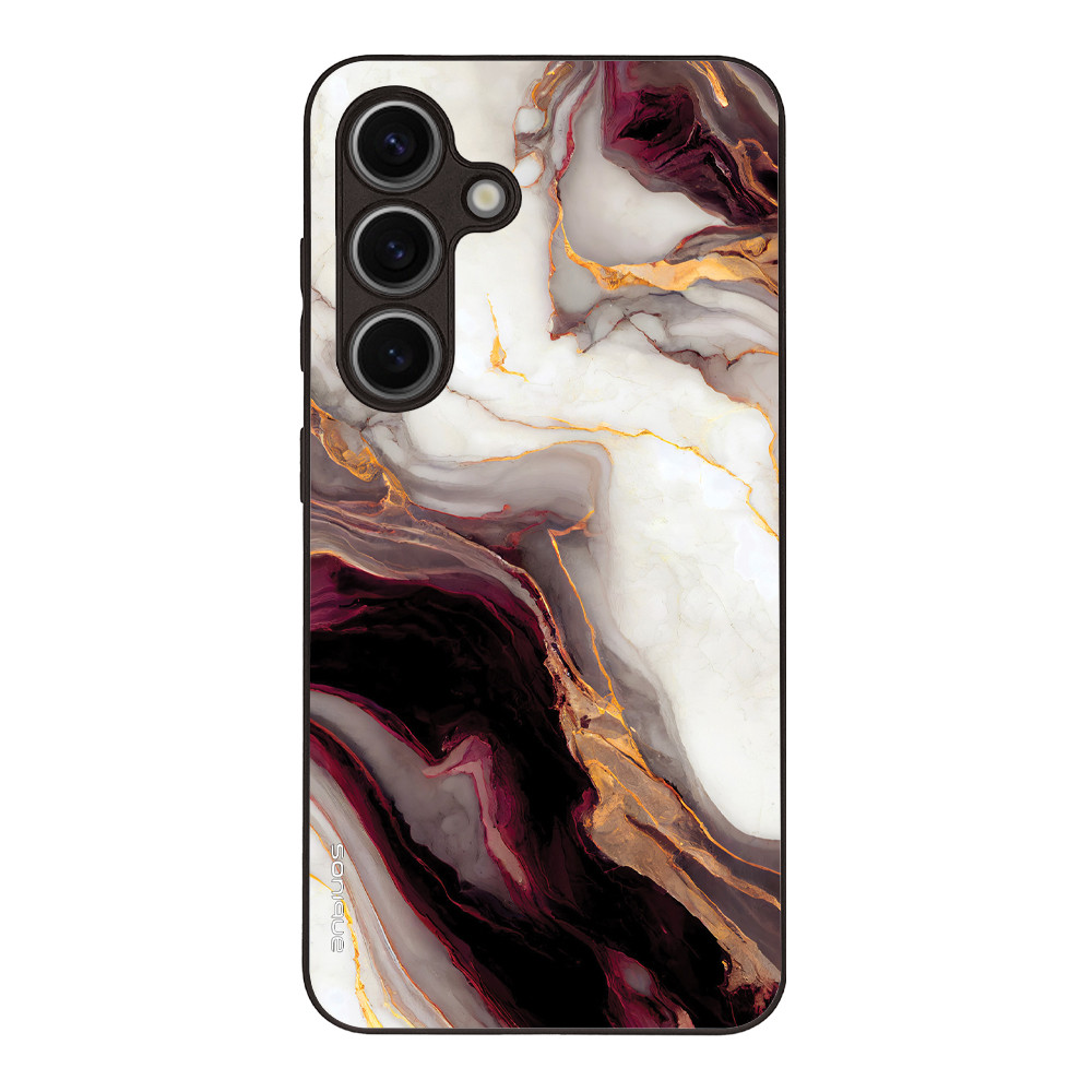 Θήκη Sonique Marble Serries για Samsung Galaxy S24 Μπορντώ