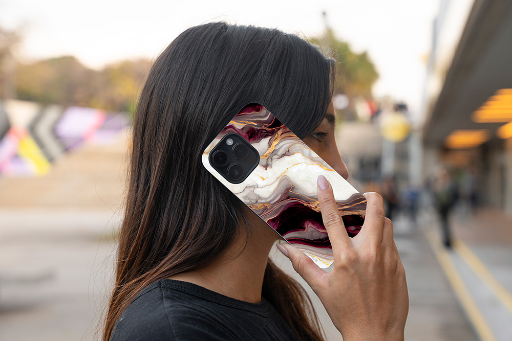 Θήκη Sonique Marble Series για Xiaomi Redmi 9A / Redmi 9AT Μπορντώ