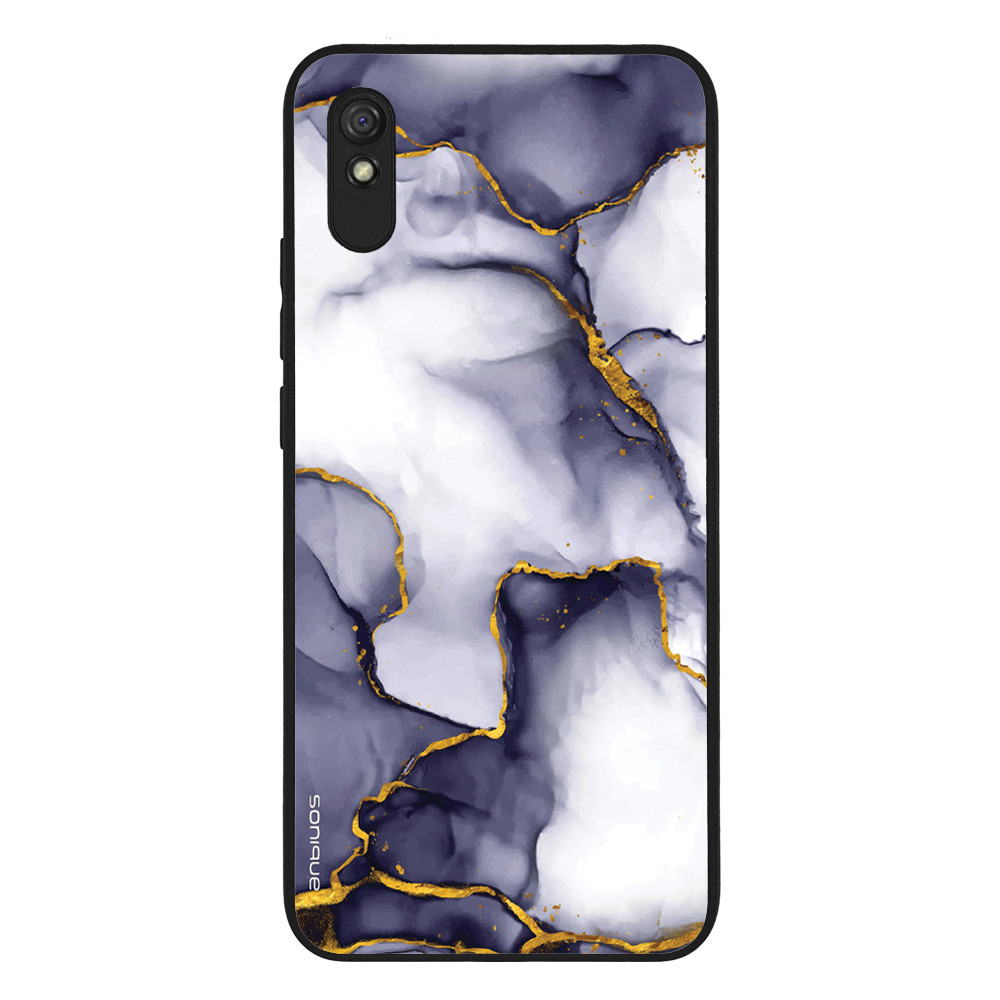 Θήκη Sonique Marble Series για Xiaomi Redmi 9A / Redmi 9AT Μωβ Γκρι