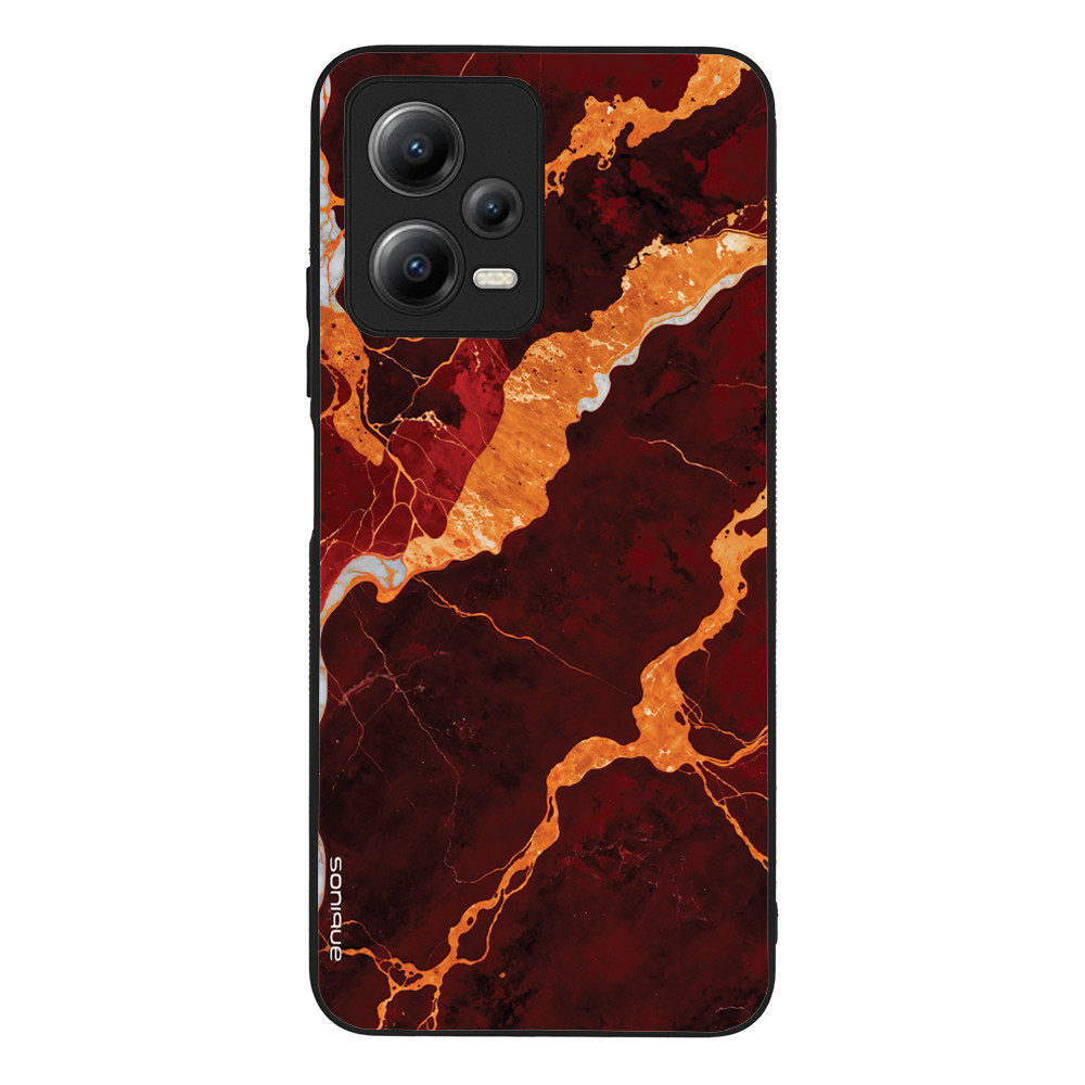 Θήκη Sonique Marble Series για Xiaomi Redmi Note 12 5G / Poco X5 5G Κόκκινο