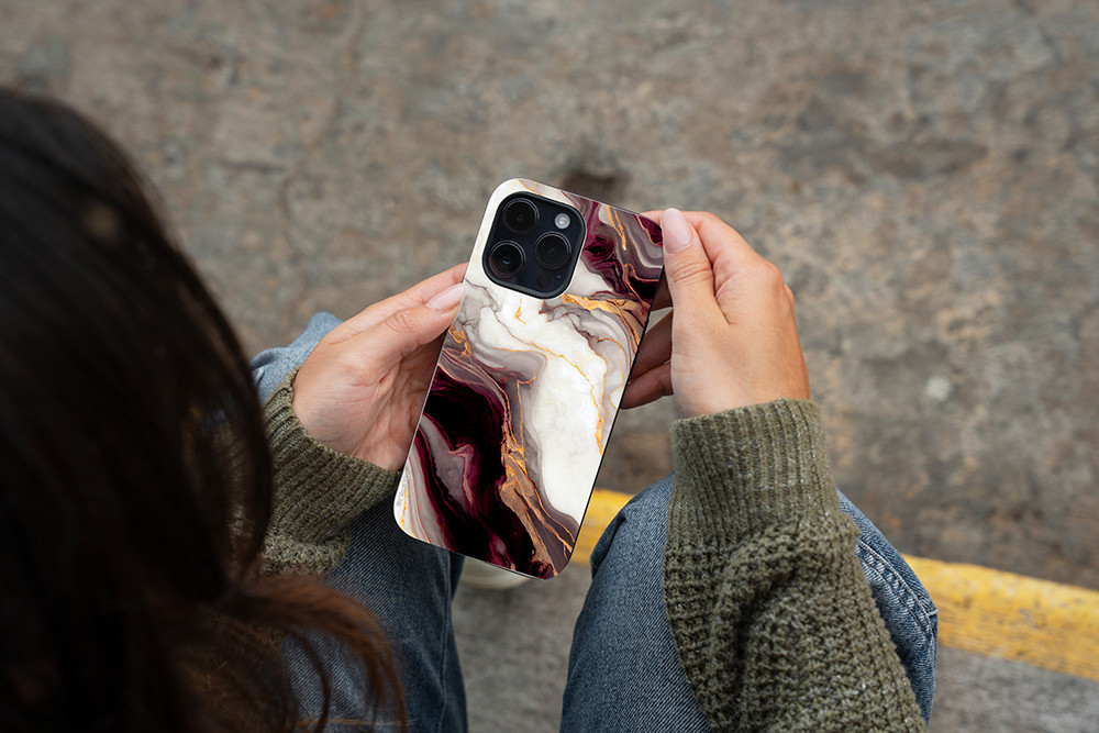 Θήκη Sonique Marble Series για Xiaomi Redmi Note 12 5G / Poco X5 5G Μπορντώ