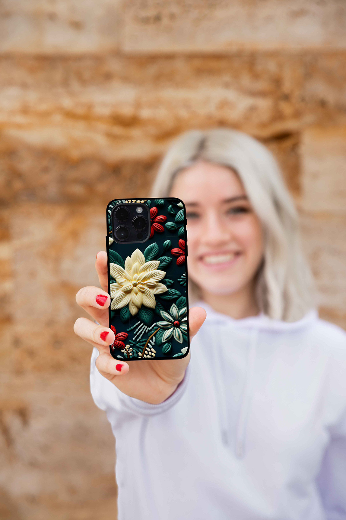 Θήκη Sonique 3D flower Series για Apple iPhone 11 Pro Πράσινο