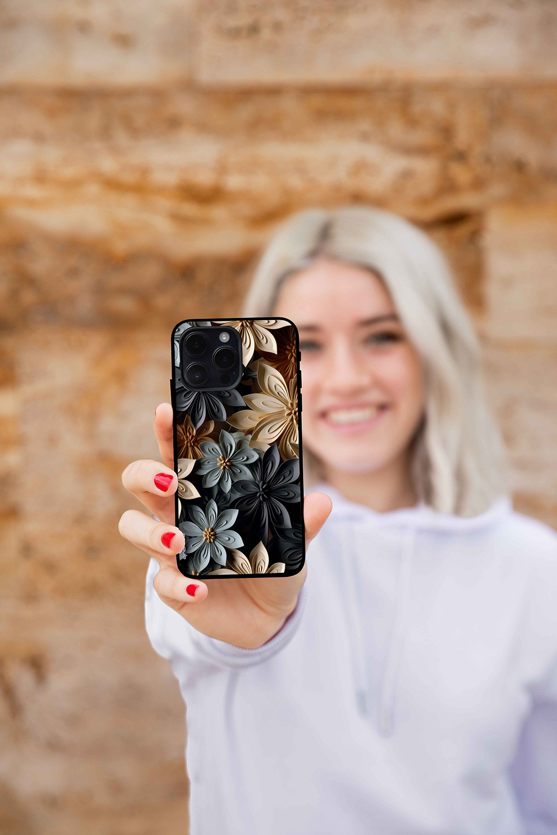 Θήκη Sonique 3D flower Series για Apple iPhone 13 Γκρι