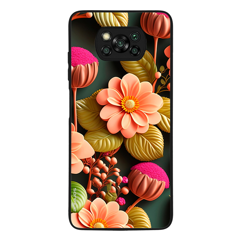 Θήκη Sonique 3D Flower Series για Xiaomi Poco X3 NFC / Poco X3 Pro Σομόν