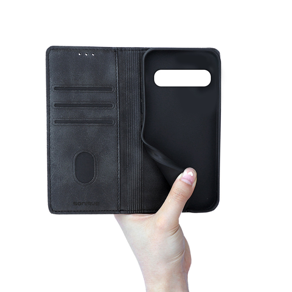 Θήκη Πορτοφόλι Vintage Magnet Wallet Sonique Google Pixel 9 Pro XL 5G Μαύρο