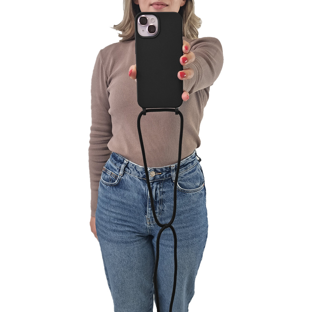 Θήκη Σιλικόνης με Κορδόνι CarryHang Sonique Samsung Galaxy A36 5G Μαύρο