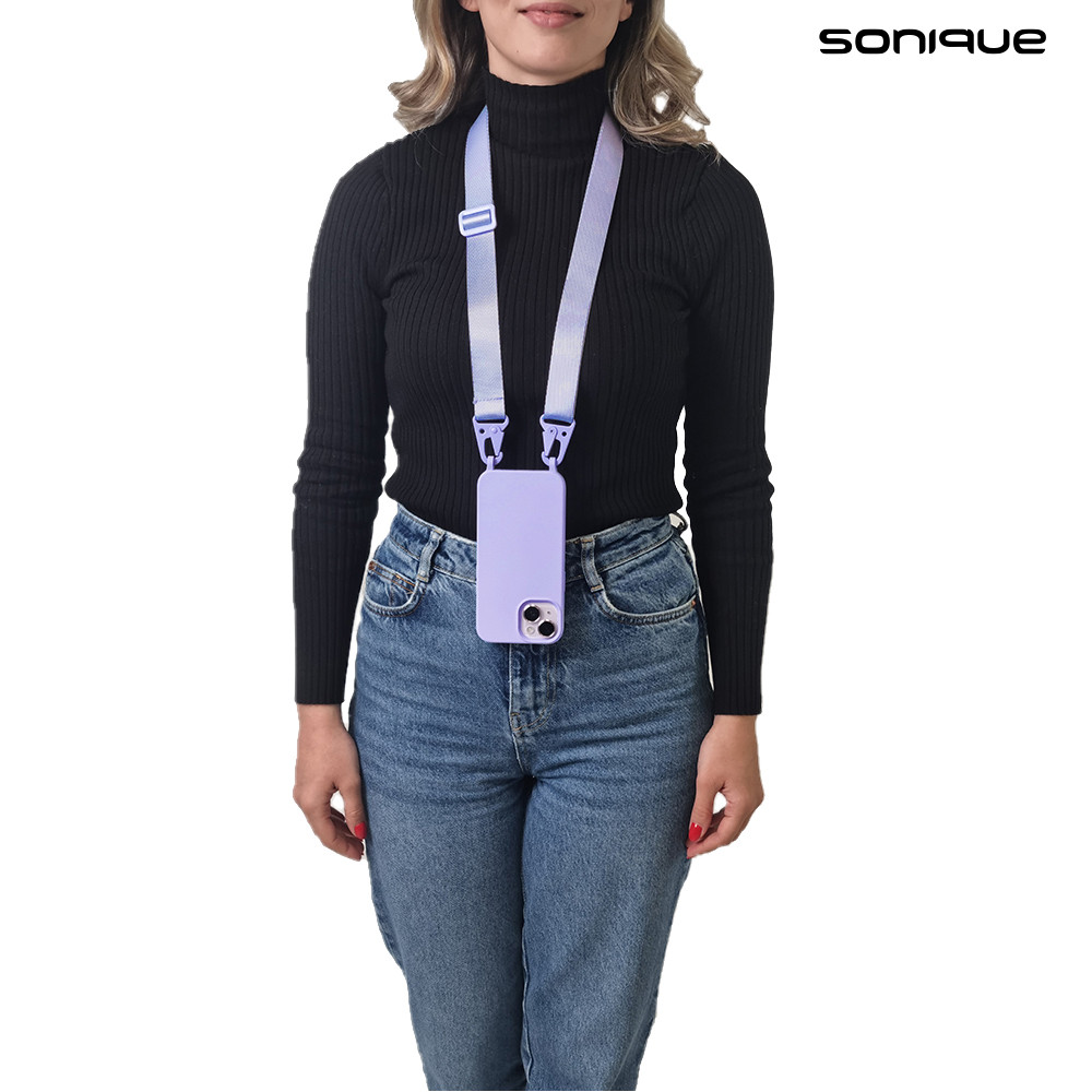 Θήκη Σιλικόνης με Strap CarryHang Sonique Xiaomi Redmi Note 14 Pro 5G  / Redmi Note 14 Pro Plus 5G / Poco X7 5G Λιλά