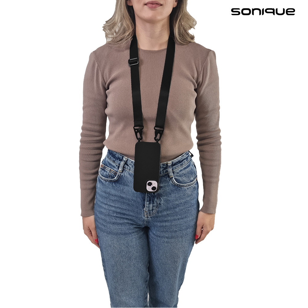 Θήκη Σιλικόνης με Strap CarryHang Sonique Xiaomi Xiaomi 14T Pro Μαύρο