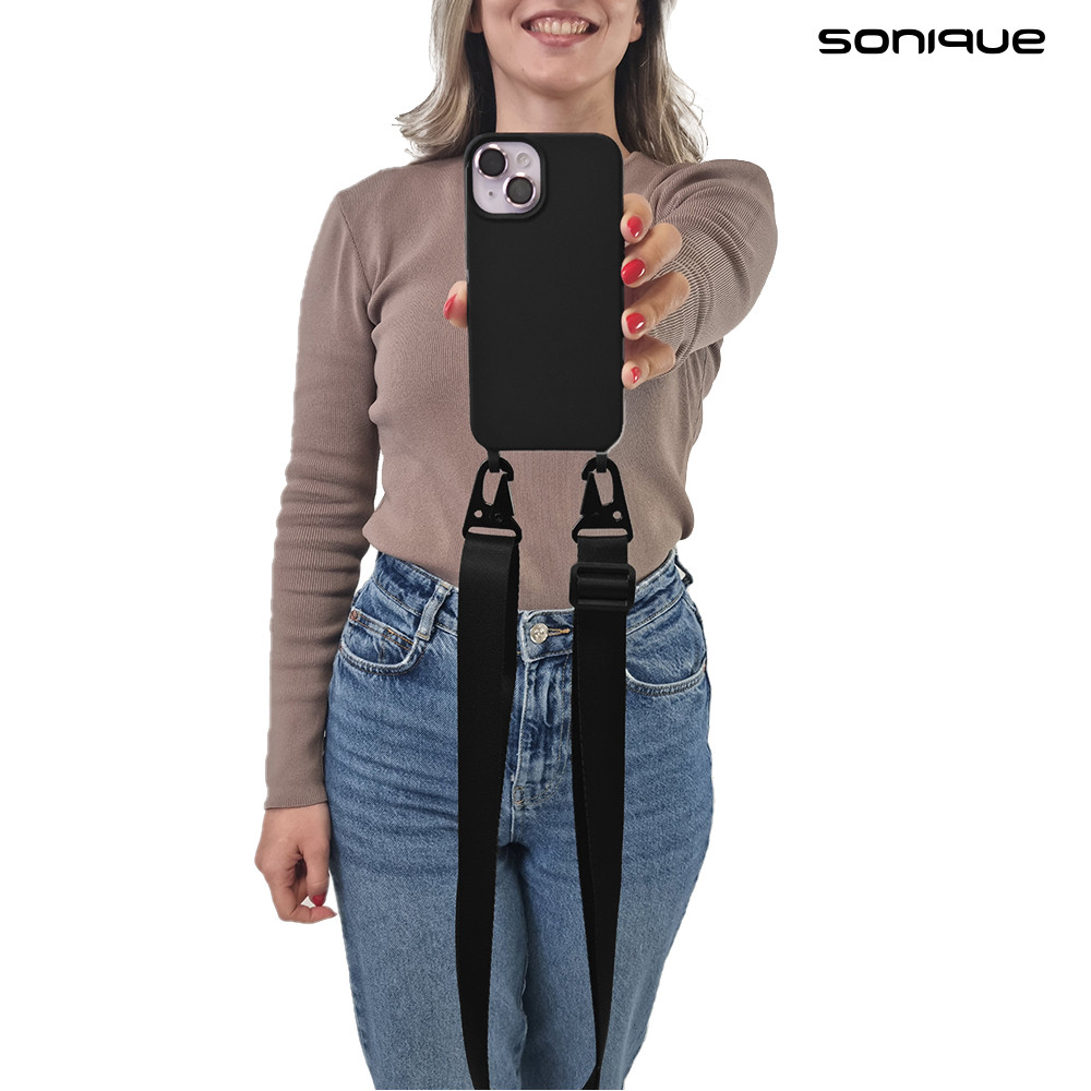 Θήκη Σιλικόνης με Strap CarryHang Sonique Xiaomi Xiaomi 14T Pro Μαύρο