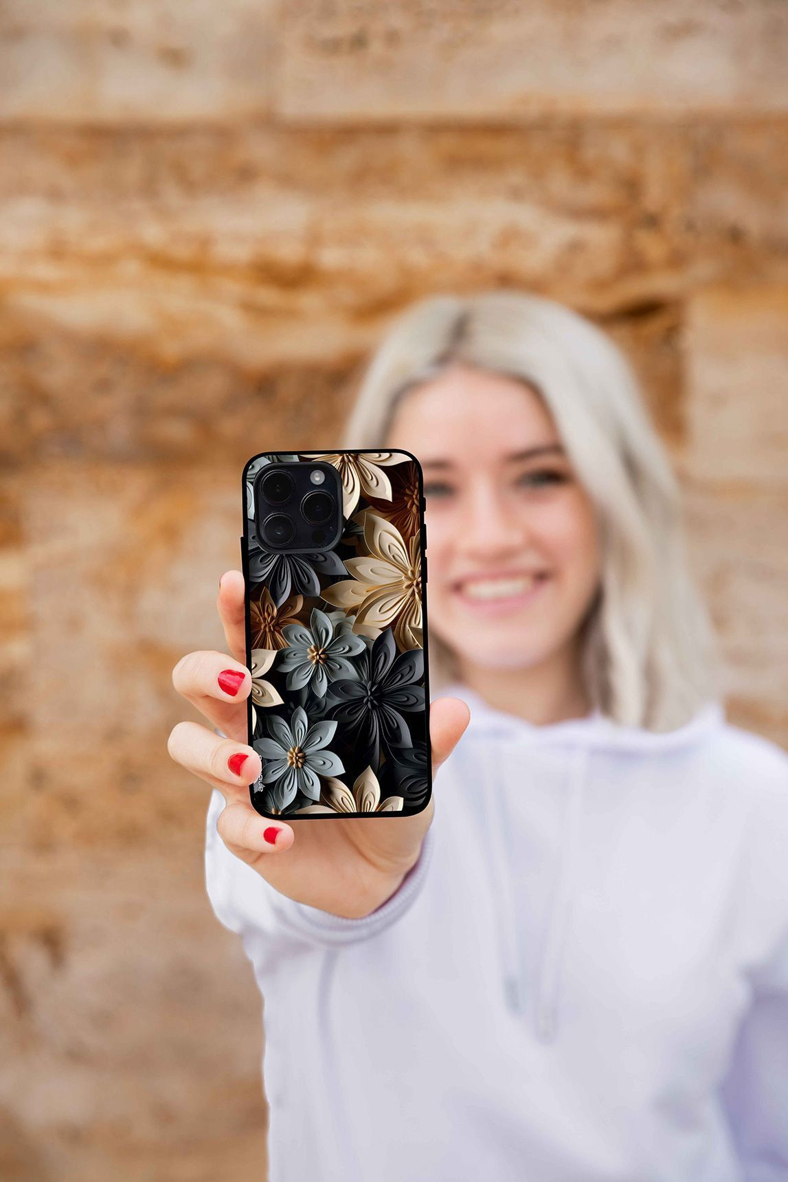 Θήκη Sonique 3D Flower Series για Apple iPhone 16 Pro Γκρι