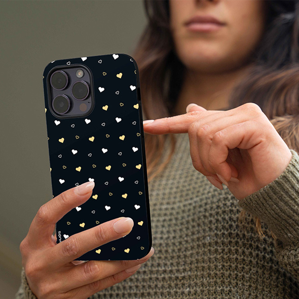 Θήκη Sonique Heart Series για Samsung Galaxy S25 Plus Μαύρο 01