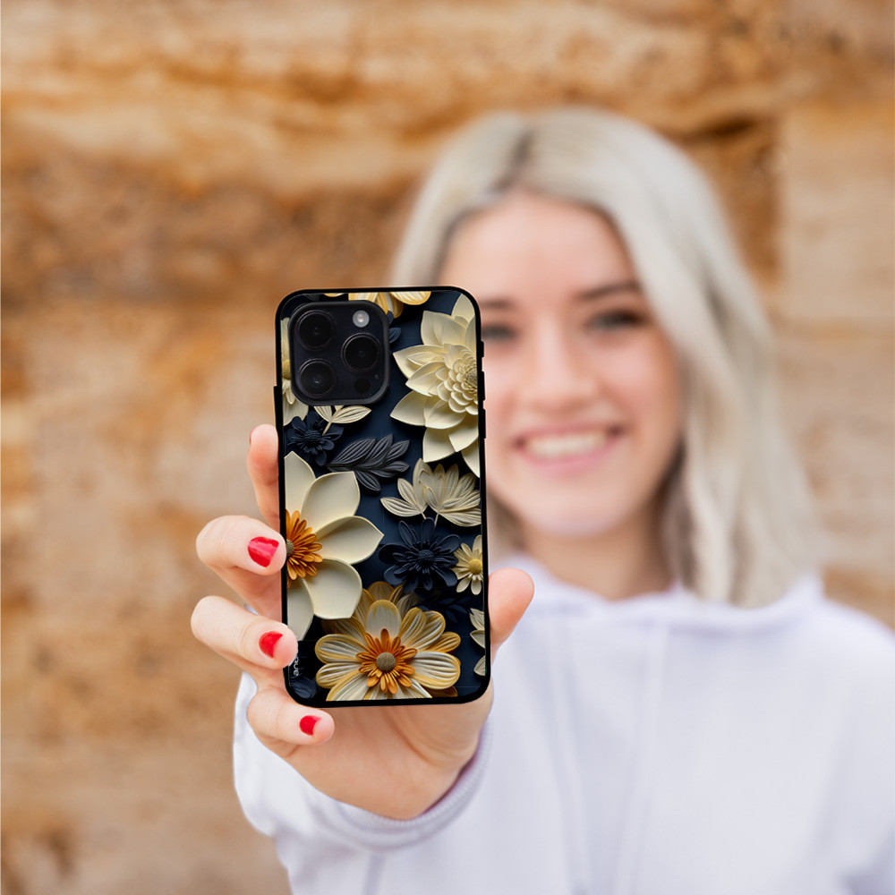 Θήκη Sonique 3D Flower Series για Samsung Galaxy S25 Εκρού