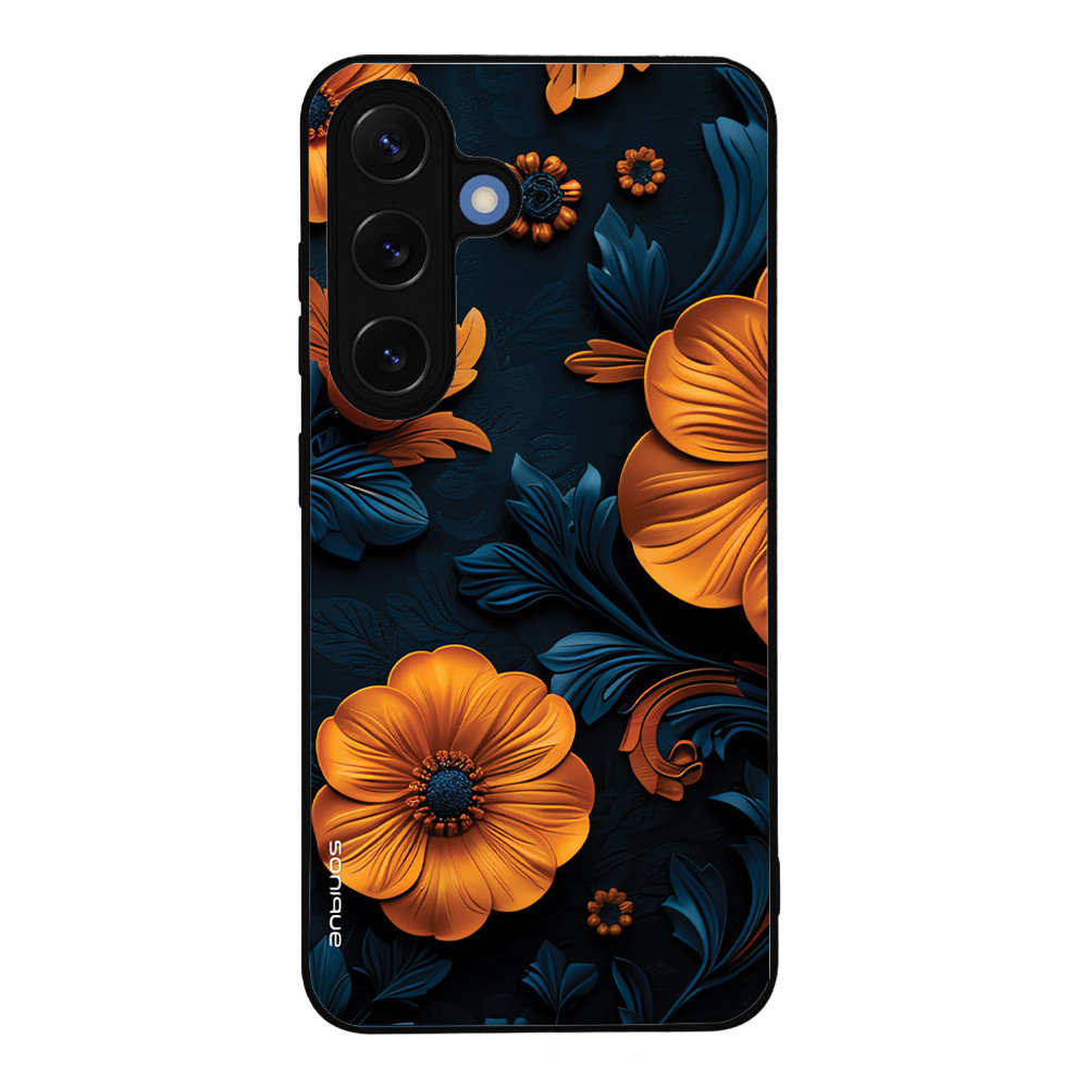 Θήκη Sonique 3D Flower Series για Samsung Galaxy S25 Πορτοκαλί 01
