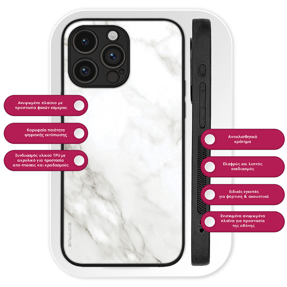 Θήκη Sonique Marble Series για Samsung Galaxy A36 5G Λευκό