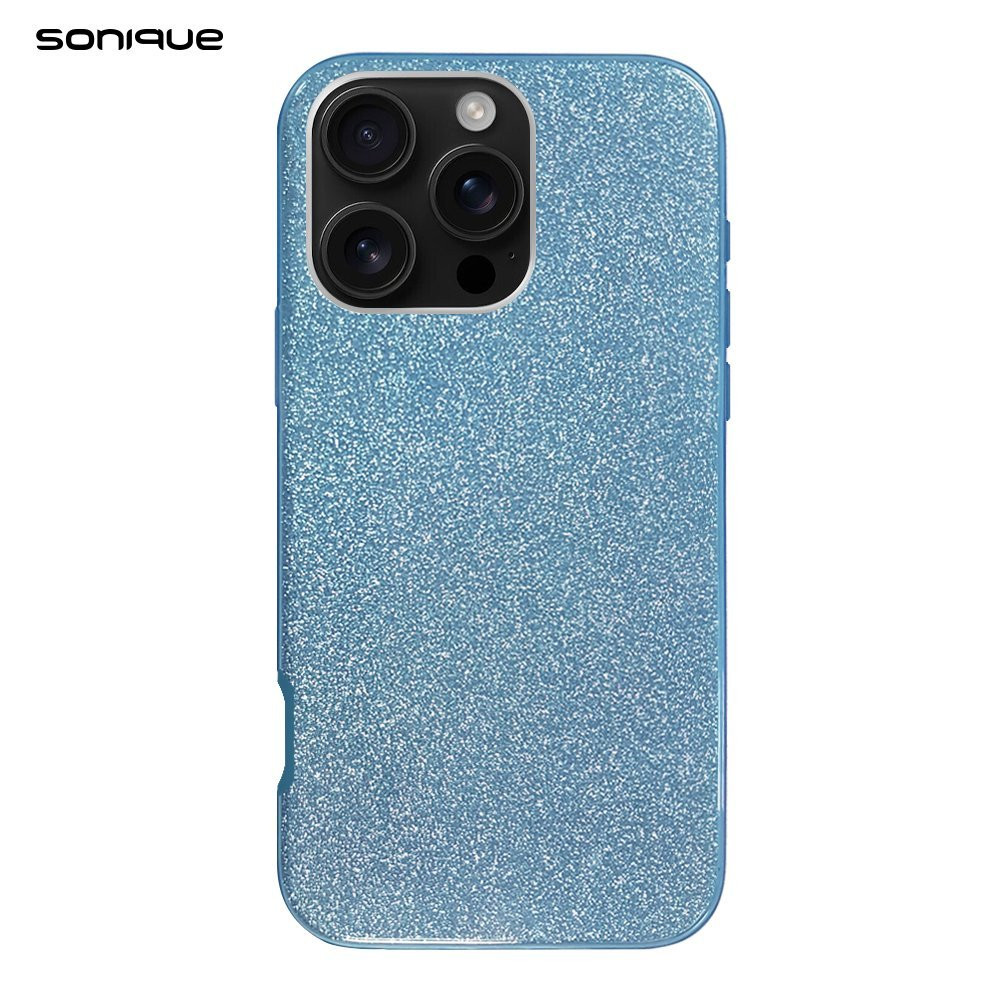 Θήκη Σιλικόνης Sonique Shiny Apple iPhone 16 Pro Max Γαλάζιο