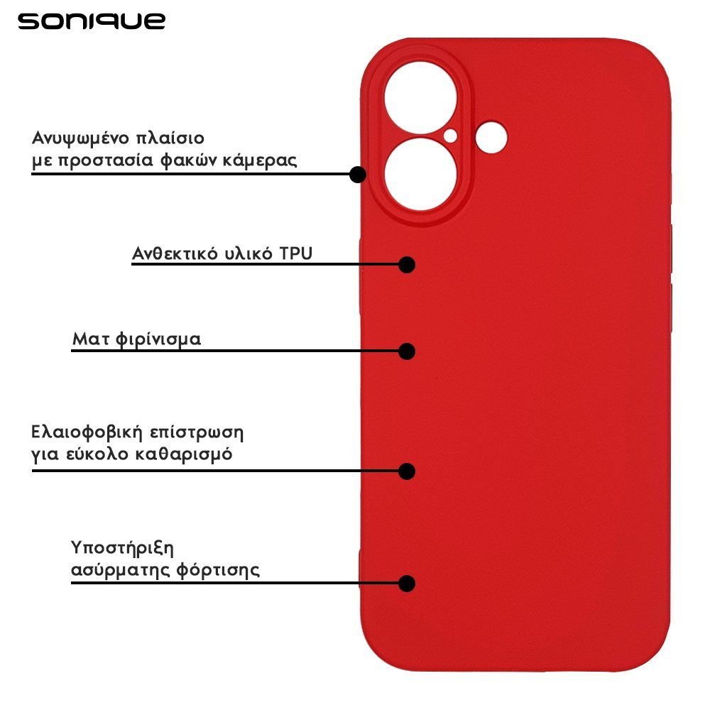Θήκη Σιλικόνης My Colors Sonique Xiaomi Poco X7 Pro 5G Κόκκινο