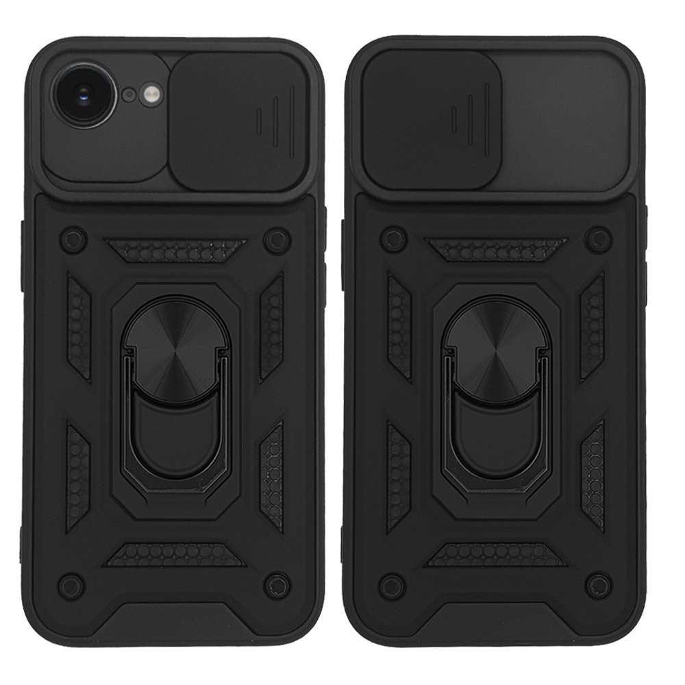 Θήκη Ring Armor CamPro Sonique για Apple iPhone 16e Μαύρο