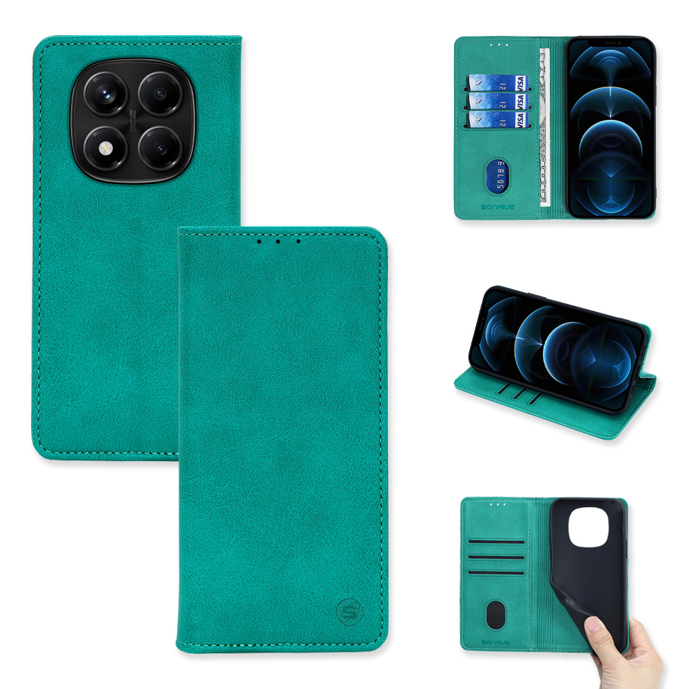 Θήκη Πορτοφόλι Vintage Magnet Wallet Sonique Xiaomi Redmi Note 14 Pro 4G Βεραμάν